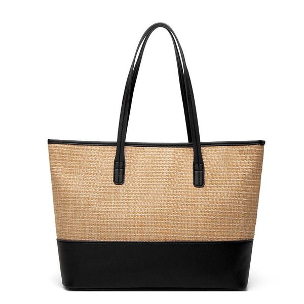 

bags for women straw knitting bag fashion style shoulder purses pockets messenger tote elegant preppy style campus handbag