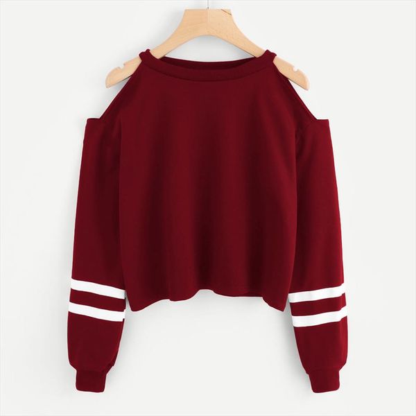 

women harajuku hoodie autumn sweatshirt off shoulder long sleeve sweatshirt pullover shirt streetwear women 2020, Black