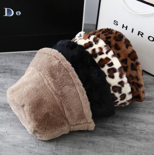

autumn winter is melting and lovely hat fashionable leopard grain wool warm add thick hat q3, Blue;gray