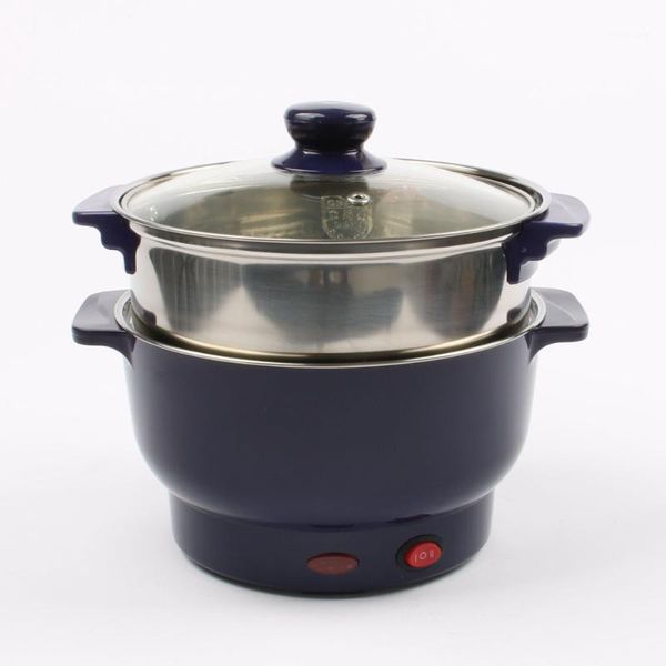 

dmwd 1.5l multifunctional electric cooker home ot stainless steel saucepan skillet warmer steamer 20cm 2 gear 220v1