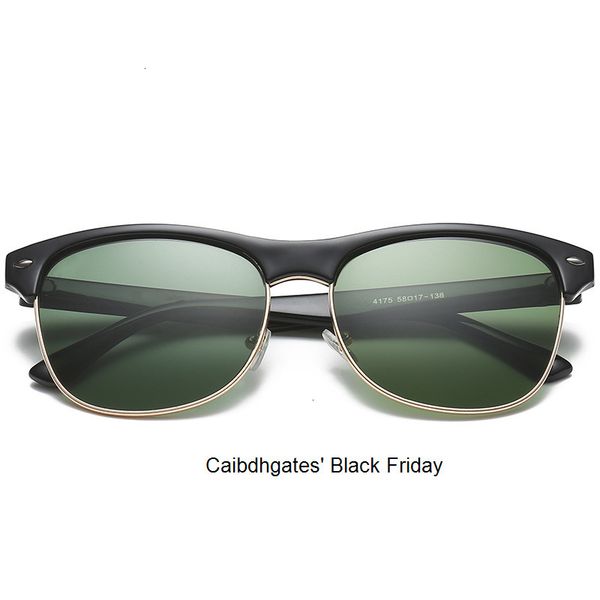 

2020 black friday semi-rimless sunglasses women/men vintage rice nail uv400 classic eyewear brand designer sun glasses, White;black