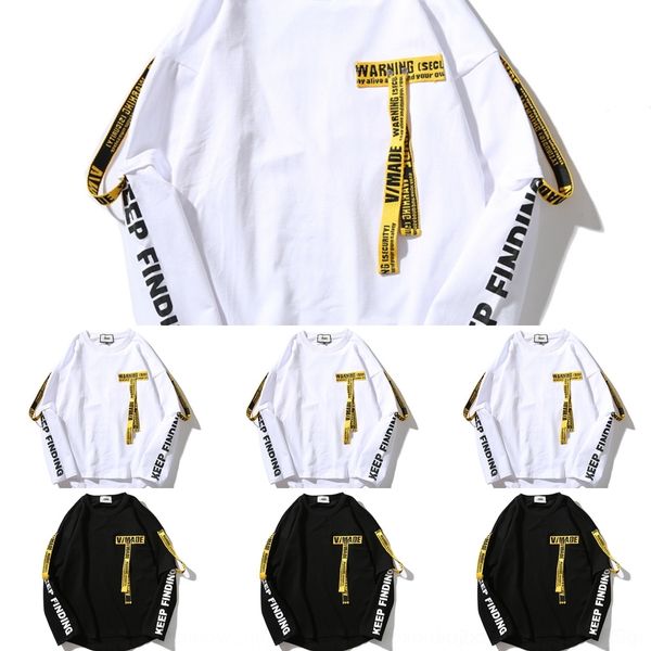 

7eh3p street 1smnh негабаритной ленты письмо подделка два кусок рыхлого воротник длинного пальто свитер пальто свитер рукав мода пара, Black