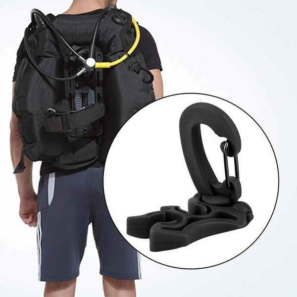 

regulator double bcd hose holder with clip buckle hook double bcd clip regulator retainer buckle for scuba diving snorkeling1