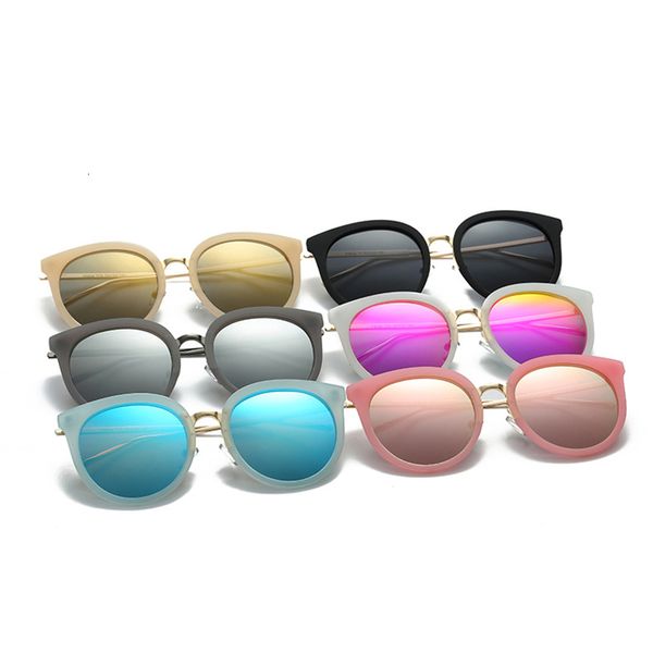 

2021 new trendy round metal sunglasses women designer luxury fashion full-frame eyewear christmas gift wd9938 3i9y, White;black