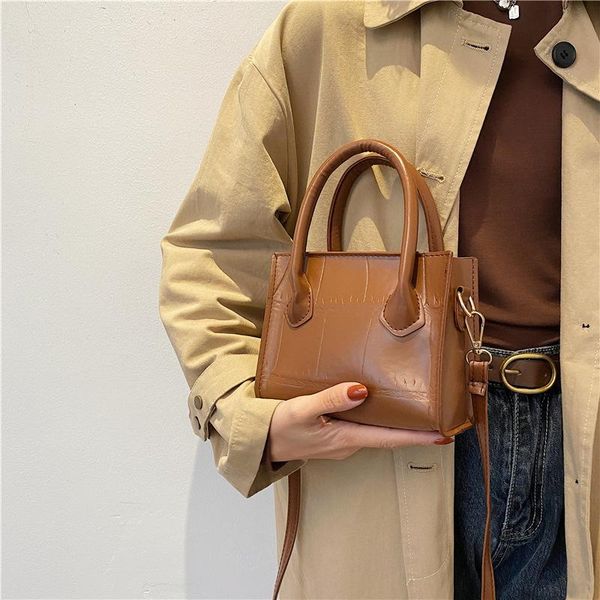

shoulder bags shangxin women's bag retro 2021 portable small square simple single messenger