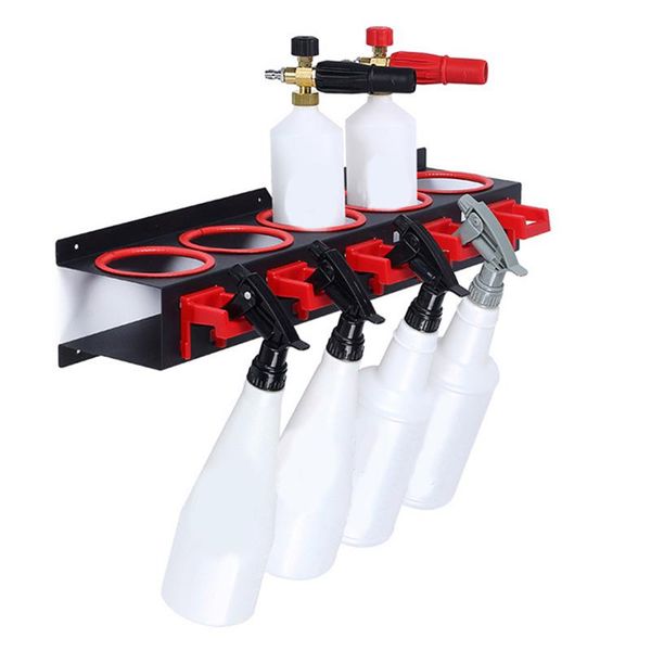 

spray bottle storage rack abrasive material hanging rail car beauty shop accessory display auto cleaning detailing tools hanger