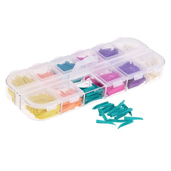 

600pcs/set dental disposable restoration interdental composite contoured wood wooden wedges dental material