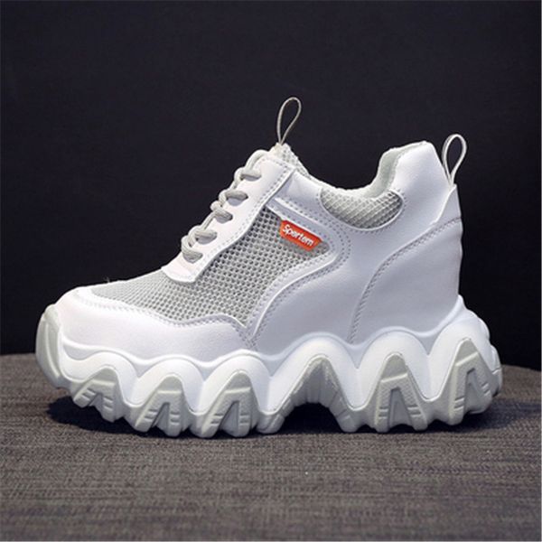 

2021 new women's fashions casual eight inches higher internal gross father breathe woman shoes y2t1, Black;white