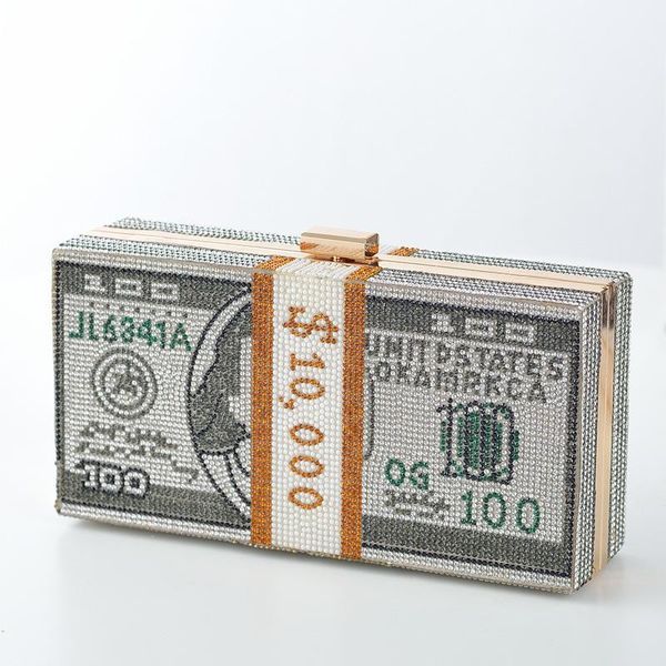 

новая мода полный алмазный акриловый доллар малый квадрат сумка диагональ мешок платье банкет сцепления