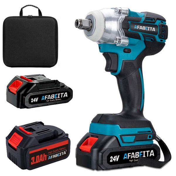 

21v electric impact wrench brushless wrenchs with li-ion battery hand drill installation power tools