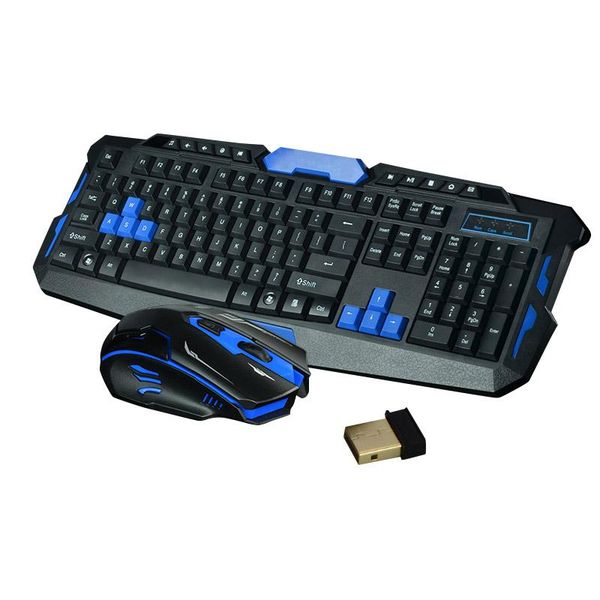 

беспроводная 2.4ghz игровая клавиатура + мышь combo водонепроницаемый оптический мультимедиа usb mechanical set jr deals