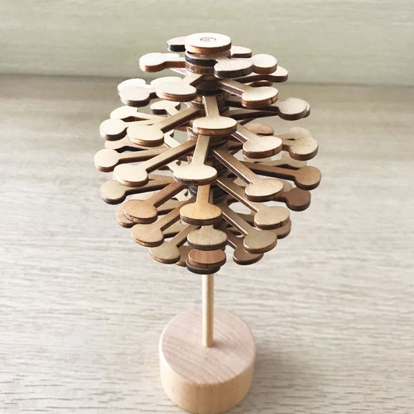 

solid wooden rotating lollipop creative ornament decompression toys spinner funnny gift