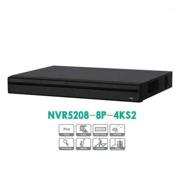 

8ch 4k&h.265 8 poe ports lite network video recorder nvr5208-8p-4ks21, Black;white