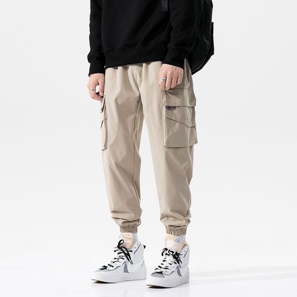 

hip hop pantalones hombre high street casual cargo pants with many pockets joggers men streetwear trousers harajuku