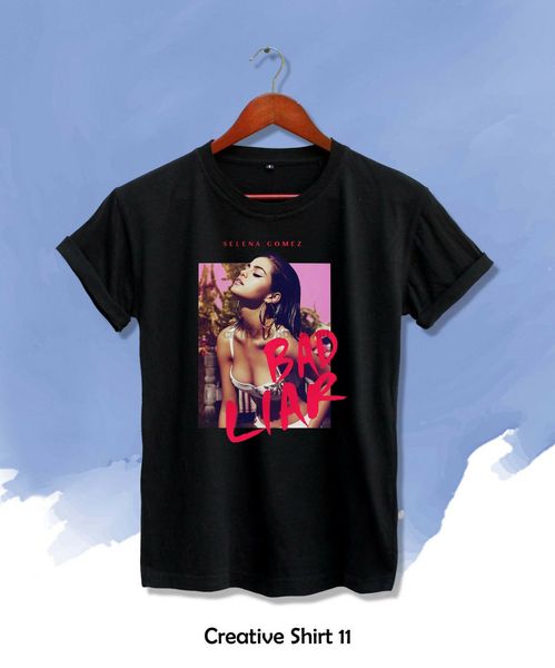 

selena gomez bad liar tour 2020 t-shirt s-xxl 3 color cotton sport hooded sweatshirt hoodie