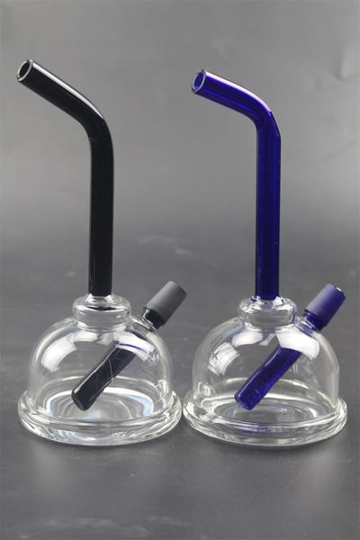 Mini-Glasbong-Wasserpfeife mit langem Strohbecher, Rauchpfeifen und Schüssel für Tabakzubehör