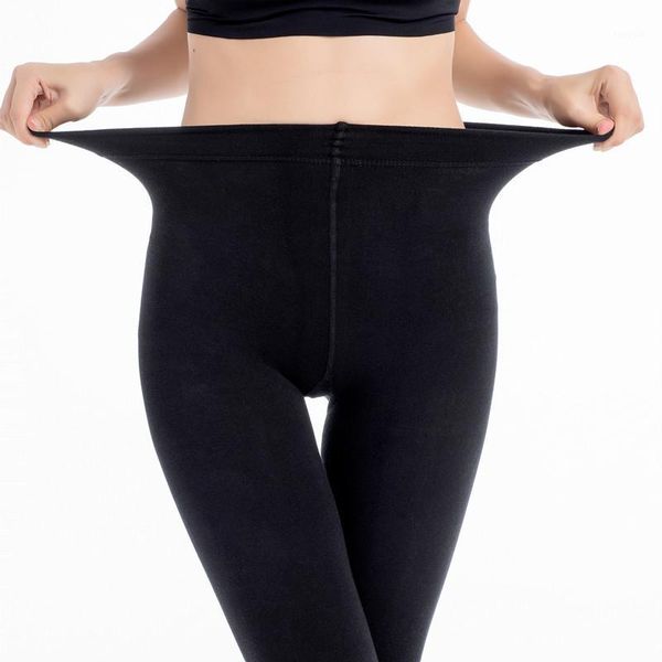 

2019 women 150d winter warm tights microfiber thermal fleece lined pantyhose women thick warm velvet pantyhose for winter1, Black;white