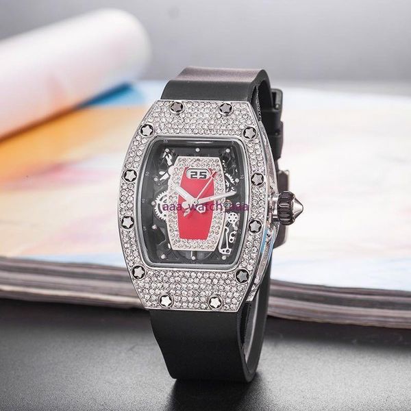 

diamond new mujer women 2020 richard relojes woman quartz lady women gift luxury fashion watch wristwatch watch full muhuw, Slivery;brown