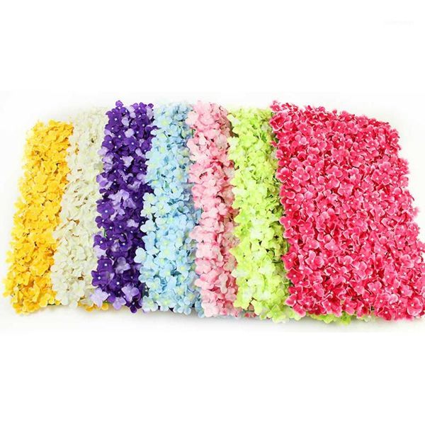 

diy wedding background flower wall simulation hydrangea flower row wall romantic for wedding party decoration1