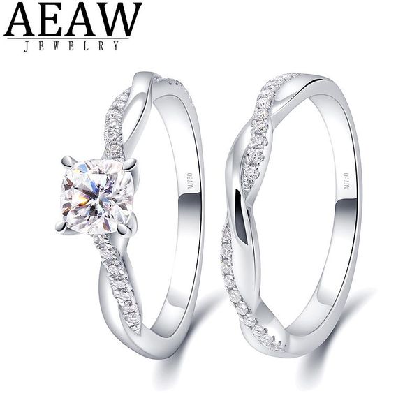 

aeaw обручальные кольца пара люкс 14k белое золото moissanite свадебные кольца набор для девушки обручальные кольца обручальные благочестивы, Golden;silver