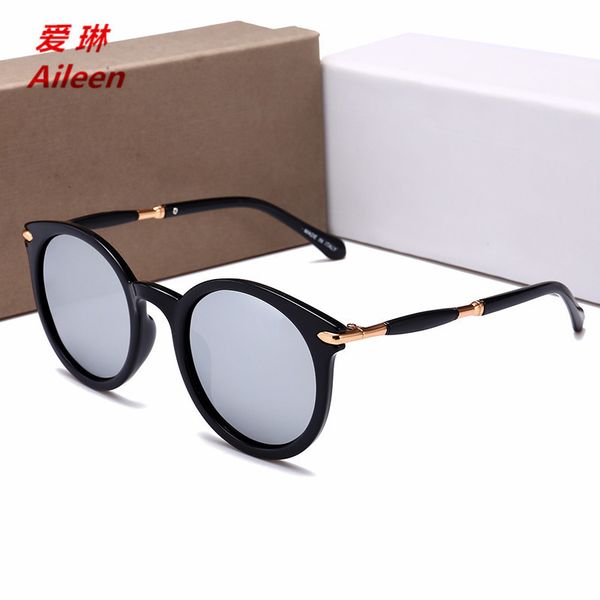 

new oval polarizing color film anti ultraviolet sunglasses women's exquisite 55023 kml-designer, White;black