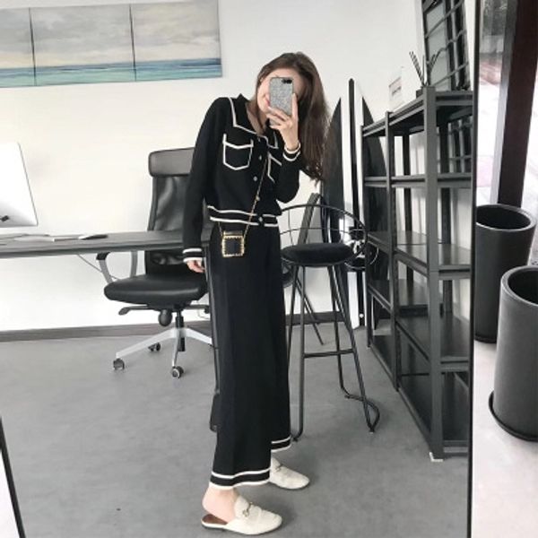 

fat sister shows thin suit for t-shirt trousers and trousers women 2020 new autumn big size women's t-shirt 2-piece western style junio, Gray