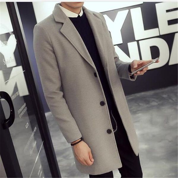 

men knit coat especially long mens trench hood leather cape for fashion jackets jacket s cotton men autumn parka costume1, Tan;black
