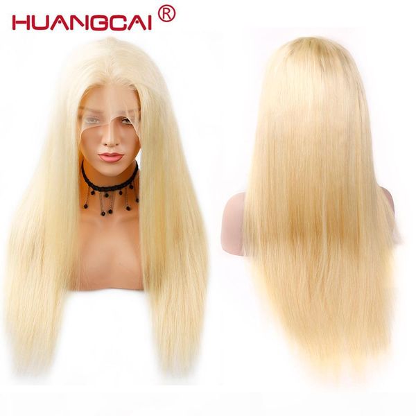 

#613 blonde lace front wig pre plucked 100% human hair peruvian straight glueless lace wigs for women honey blonde remy lace wig, Black