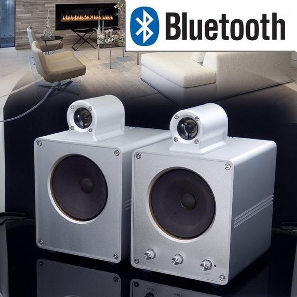 

30w*2 4-inch aluminum alloy bookshelf speaker diy computer active speaker bluetooth 4.2 audiophile audio home audio 8ohm1
