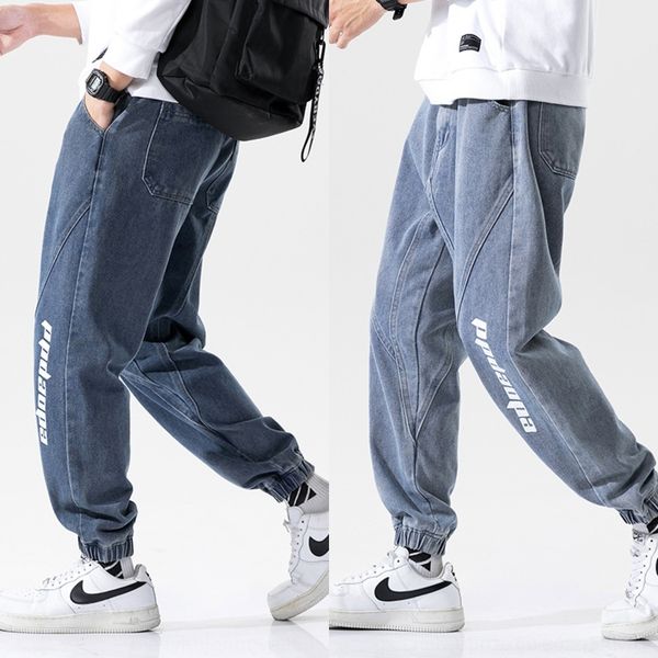 

1lhbd 2020 autumn jeans jeans trend trouserstrousers and point nine trousers casual men's pants straight tube korean is men's and, Blue