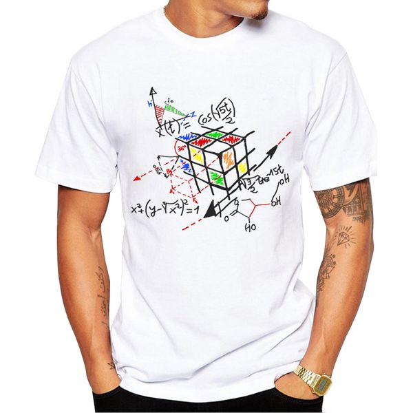 

2018 new fashion math work design men t-shirt short sleeve hipster math cube printed t shirts cool tee sport hooded sweatshirt hoodie