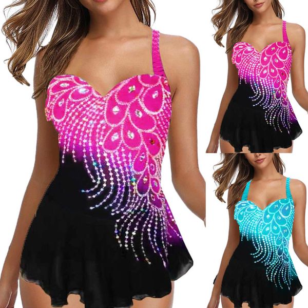 

2021 new swimsuit women's belly covering feather bra one piece bikini swimsuit, White;black
