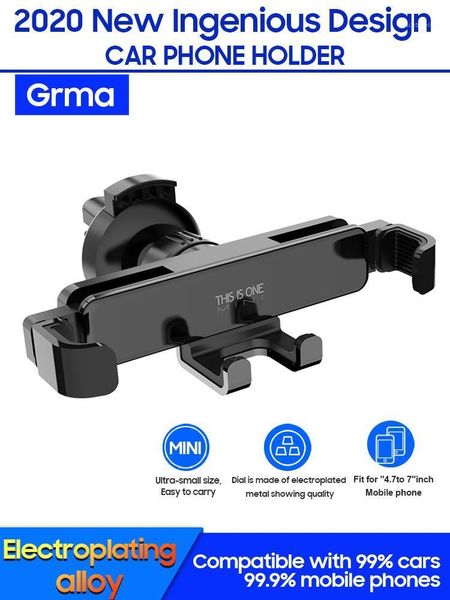 

cell phone mounts & holders grma mobile mini car holder support bracket gravity gps air vent clip mount stand for1