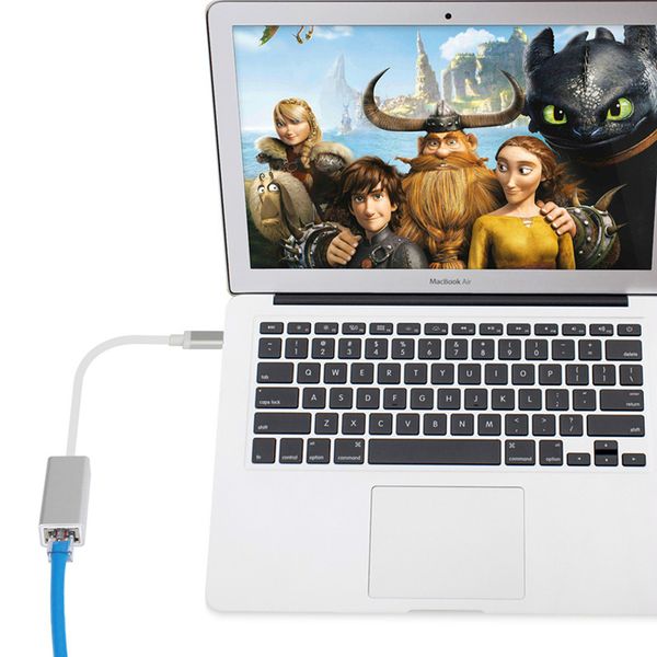 

usb type c ethernet network adapter type-c to rj45 10/100mbps lan cable for macbook pc windows xp 7 8 10 lux