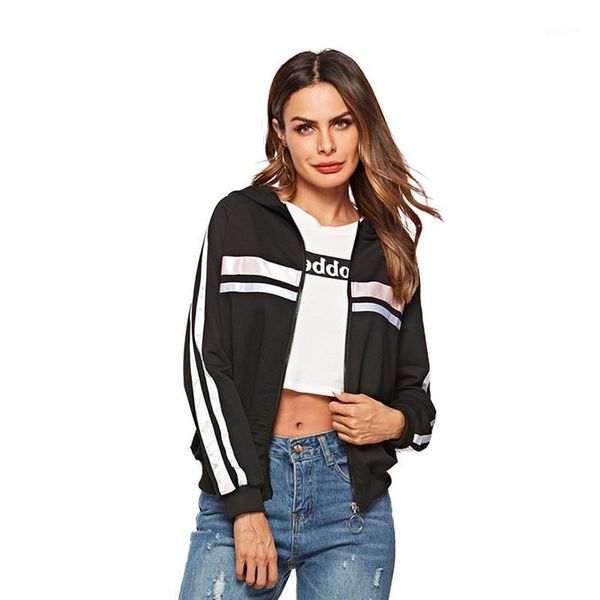 

basic women slim jacket loose zipper long sleeve coat casual lightweight motorcycle jacket outwear cardigan coat e261, Black;brown