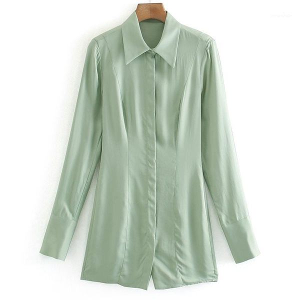 

rr summer casual turn down collar dresses women fashion slim fold light green dress women elegant mini dresses female ladies ib1, Black;gray