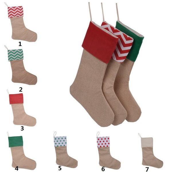 

christmas bag 30*45cm tree gift canvas stocking decoration socks xmas stockings home party hanging decorative