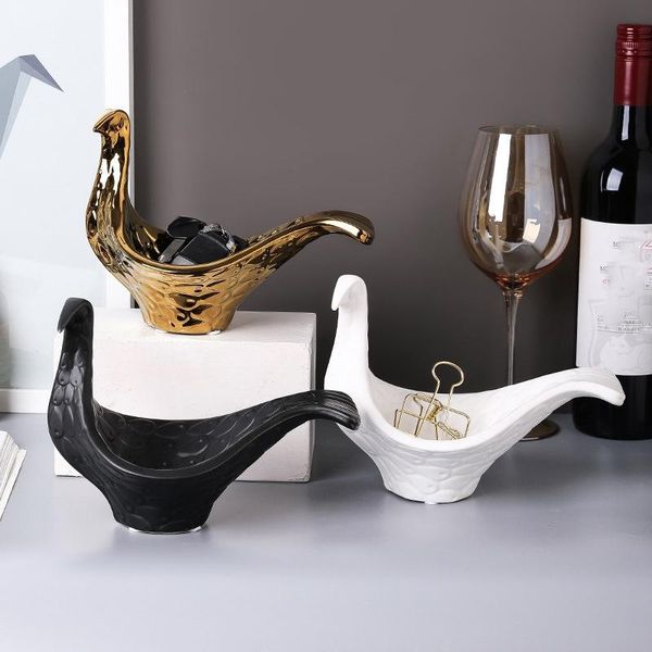 

jewelry pouches, bags ceramic storage decoration birdie pigeon bowl, Pink;blue