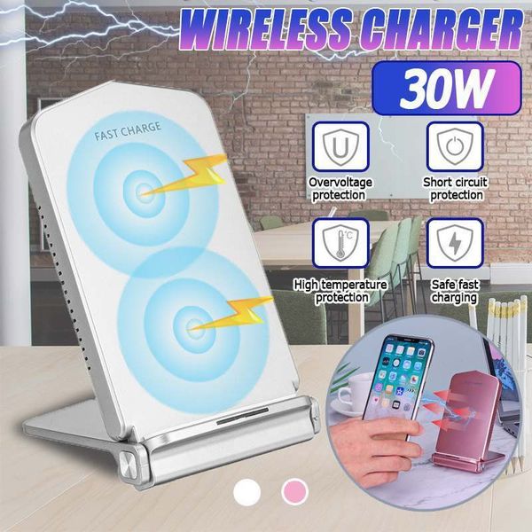 

30w fast stand holder wireless charging station phone charger