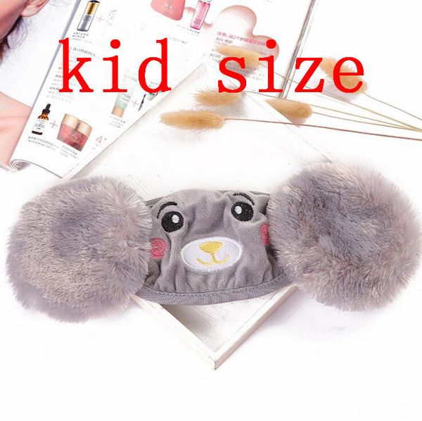 

factory 2 in 1 child cartoon bear face mask cover plush ear protective thick warm mouth masks winter mouth-muffle earfla prc6q