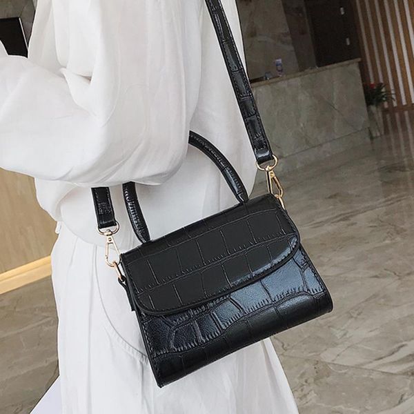 

Women Retro Pure Color Vintage Leather Handbag Messenger Simple Crossbody Bag Evening Clutch Bags #srn