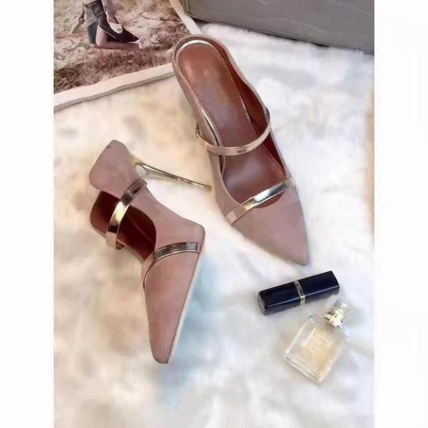 

vallu 2021 summer new pointed toe sweet and spicy style bright colors and unique design high-heeled women's sandals, Black