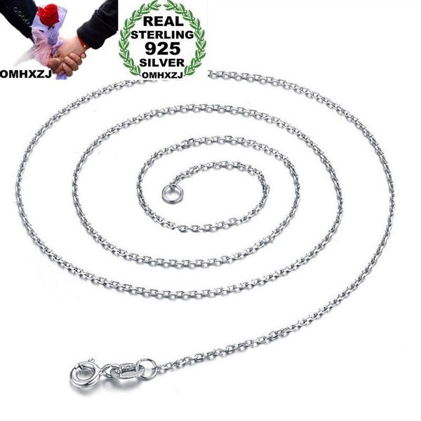 

chains omhxzj wholesale european fashion woman man party gift 925 sterling silver 18kt white yellow rose gold chain necklace na207