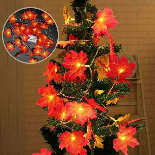 

искусственных растения струнного light red leaf fairy light струнные maple leaves лампа гирлянда освещение для открытого christmas party дек