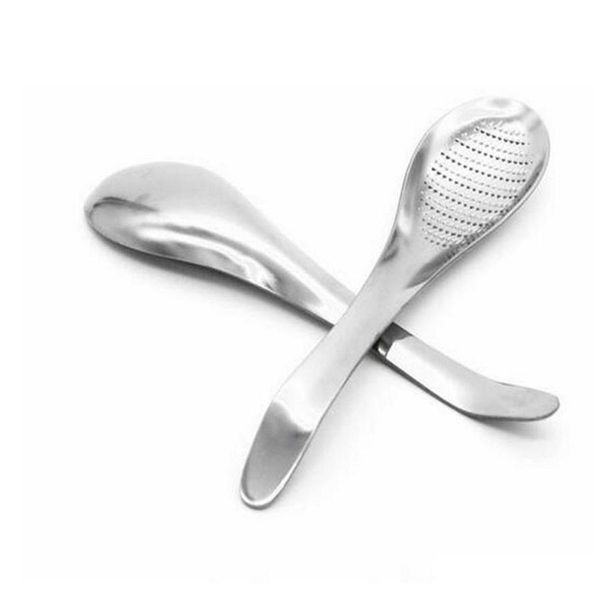 

practical stainless steel garlic ginger grater grinder lemon zester spoon wasabi grinding tool kitche jllblb lottery2010