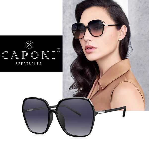 

caponi brand designer sunglasses 2020 luxury square sun glasses women fashion gradient female shades cp1837, White;black