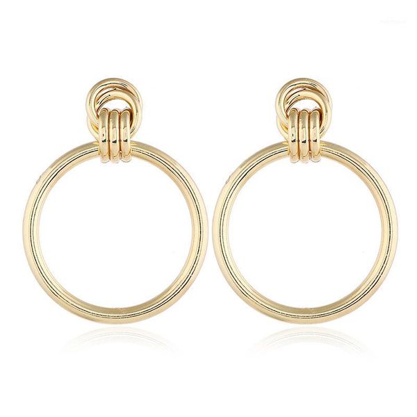 

charm hoop earrings for women big hoops ronde oorbellen metal earring loop earrings1, Golden