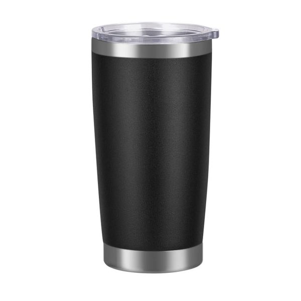 

20oz car cups stainless steel tumblers cups vacuum insulated travel mug metal water bottle beer coffee mugs with lid