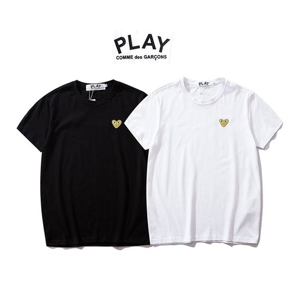 

fashion brand summer mens short-sleeved love embroidered t-shirt couples cotton half-sleeve bottoming shirt mens and womens same type t-shir