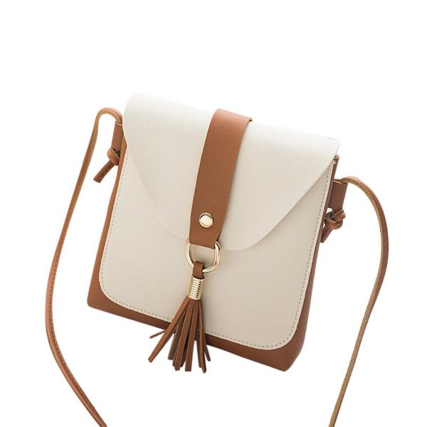 

woman messenger crossbody bag pu leather tassels phone pouch handbag casual shoulder bags fa$3 women bag